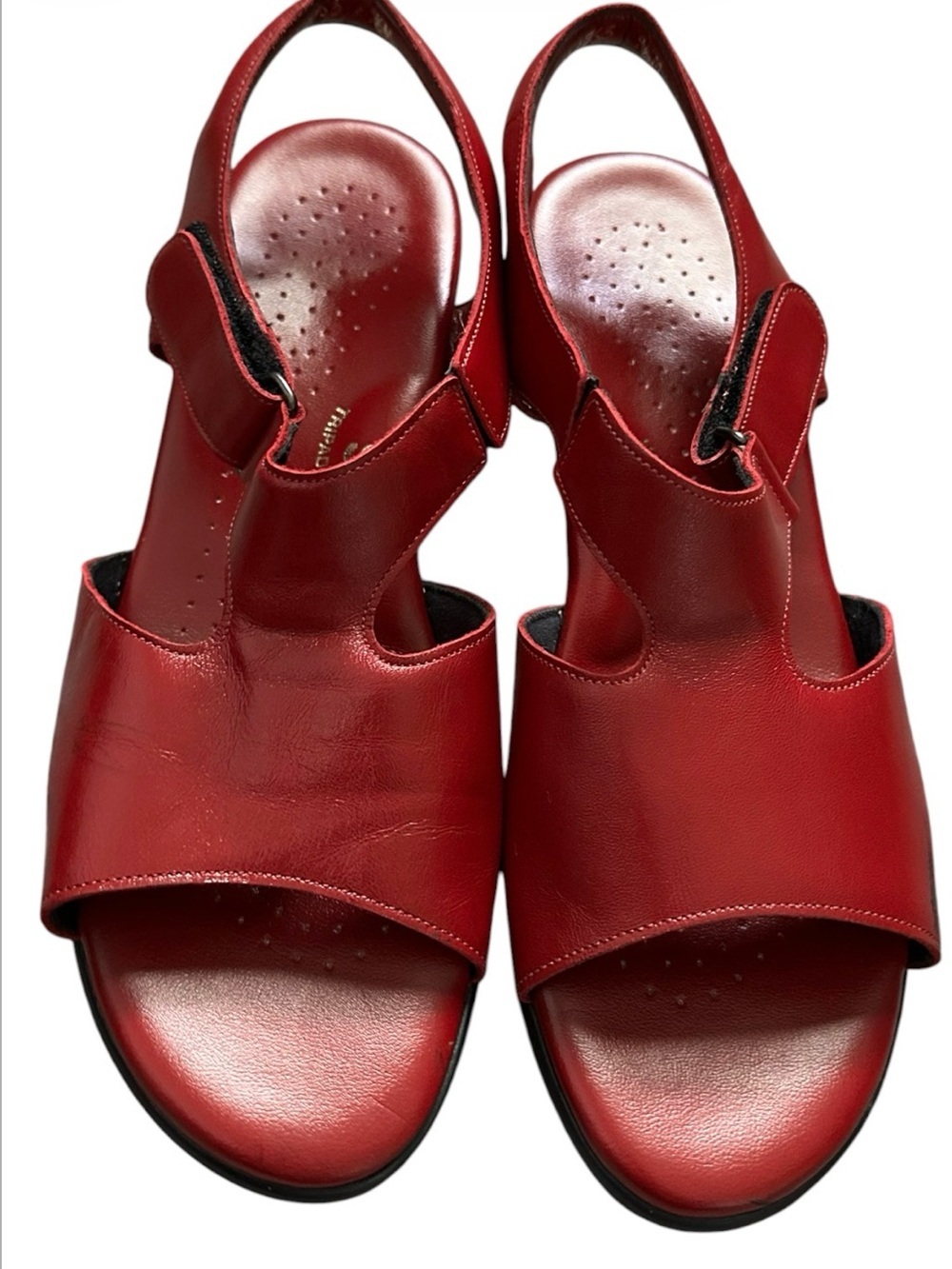 SAS Women’s Red Leather Slingback Sandals 91/2